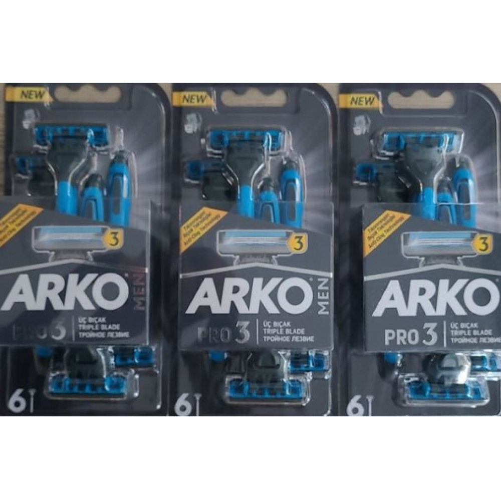 Arko Men Tiras Bicagi Pro 3 6'Li X3 Adet Tıraş Bıçağı ve Yedekleri Fiyatı
