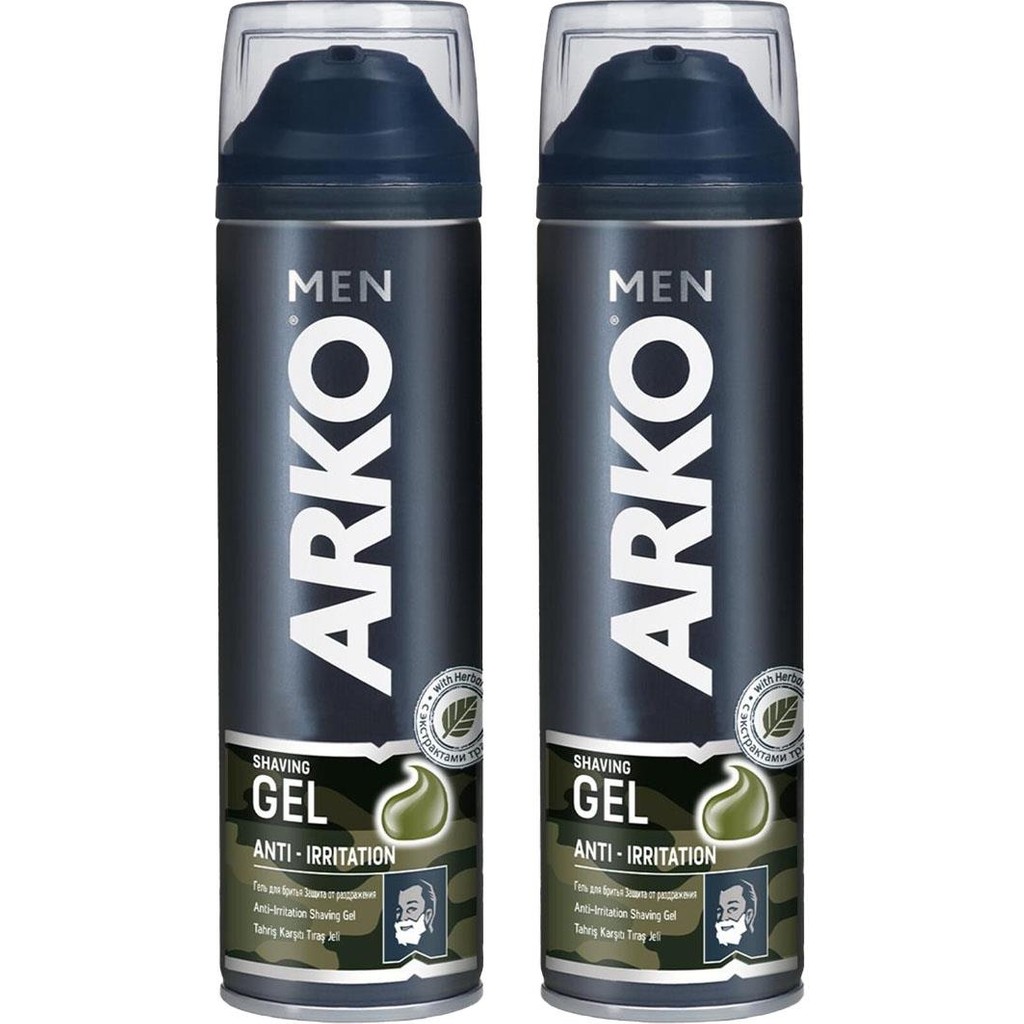 Arko Men Tıraş Jeli Anti Irritation 200 ml x 2 Adet Tıraş Jelleri / Köpükleri / Kremleri Fiyatı