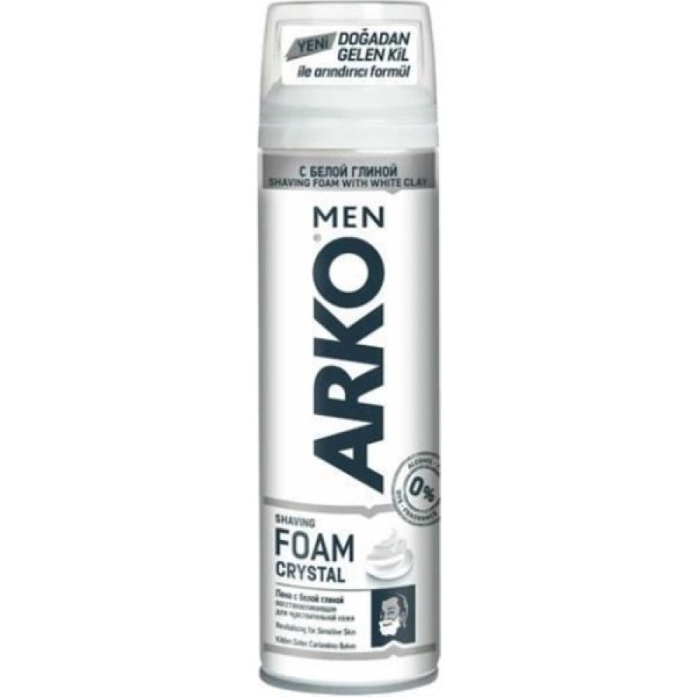 Arko Men Traş Köpüğü Crystal Kil Özlü 200 Ml Tıraş Sonrası Bakım Fiyatı