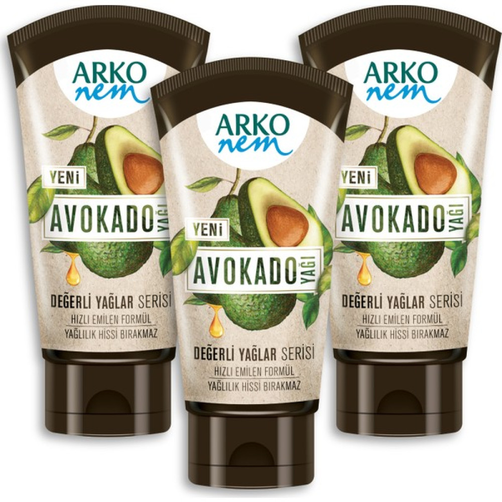 Arko Nem Değerli Yağlar Avokado Yağı Nemlendirici El Kremi 3x60ml El Bakımı Fiyatı