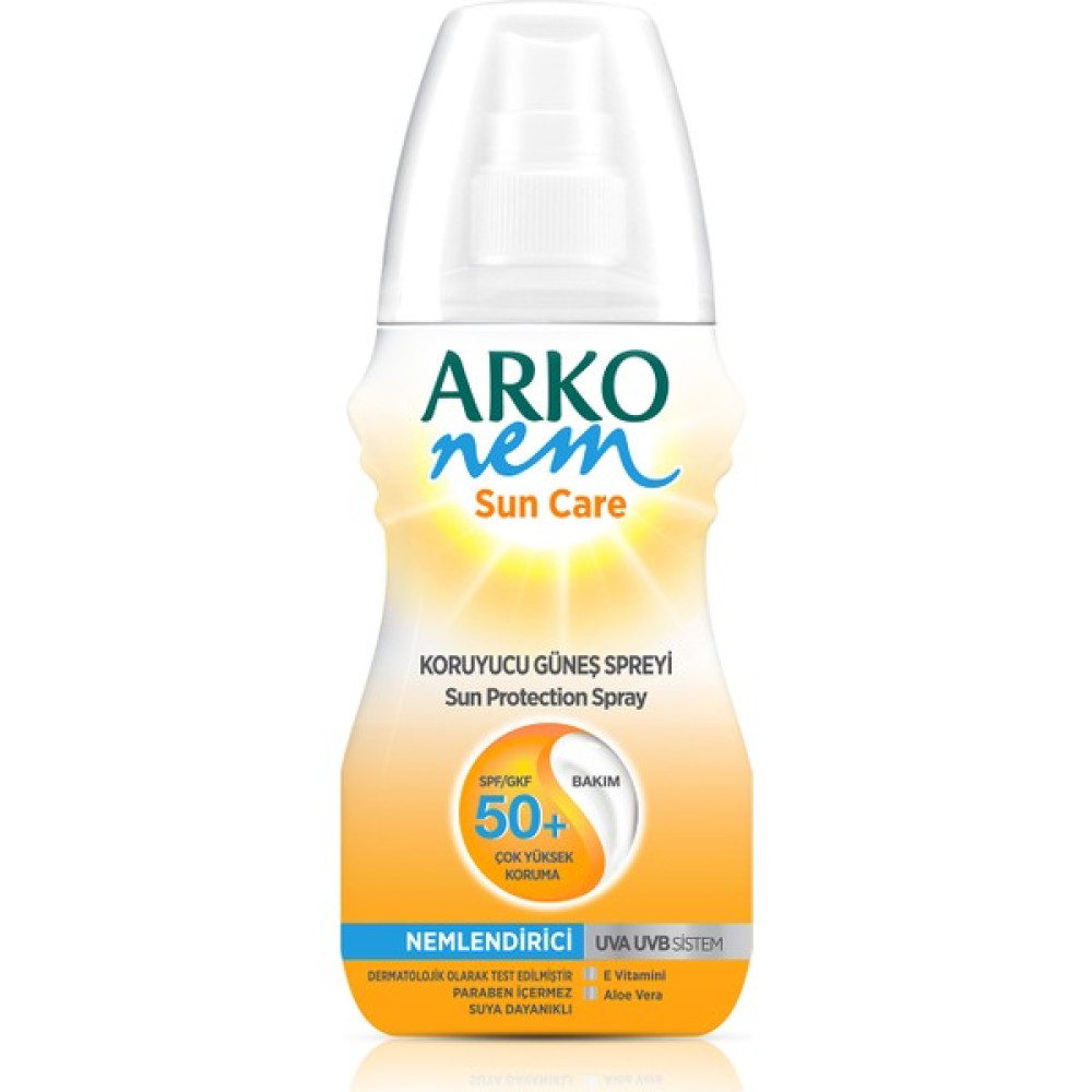 Arko Nem Güneş Bakım Sütü Sprey Hassas 50 Faktör 150ml Güneş Kremleri ve Losyonları Fiyatı