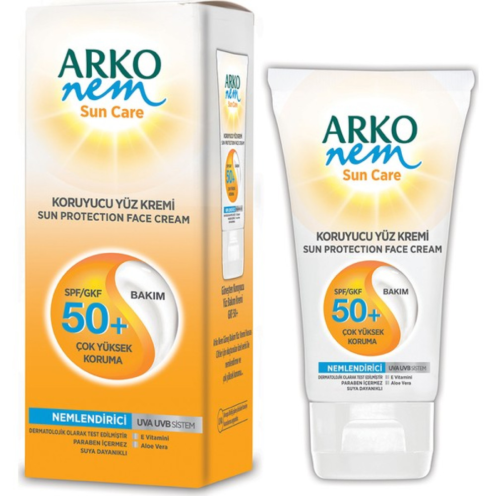 Arko Nem Güneş Bakım Yüz Kremi Hassas Ciltler İçin 50 Faktör 75ml Güneş Kremleri ve Losyonları Fiyatı