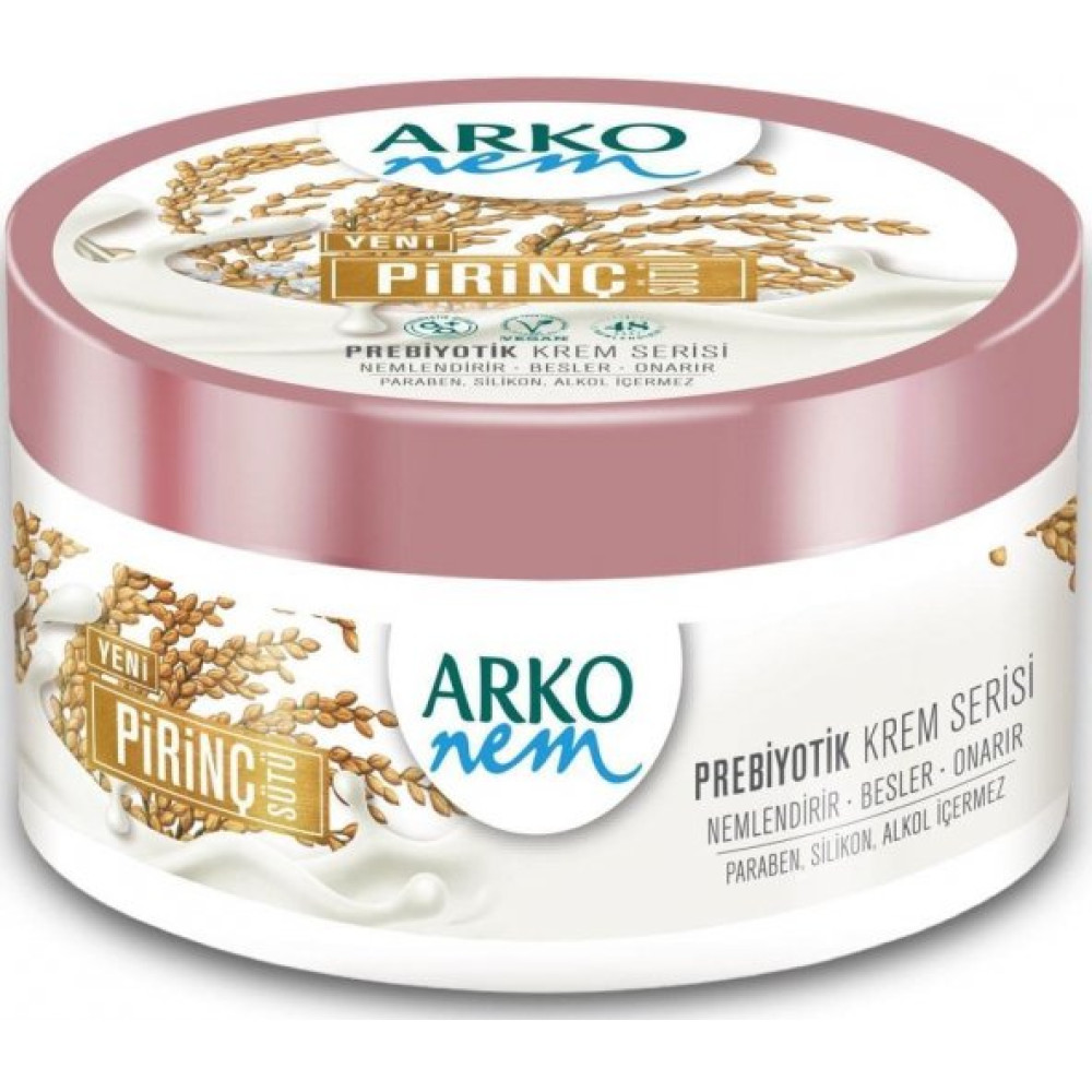 Arko Nem Pirinc Sutu Ozlu Prebiyotik Krem 250 Ml Vücut Losyonu ve Nemlendiricileri Fiyatı