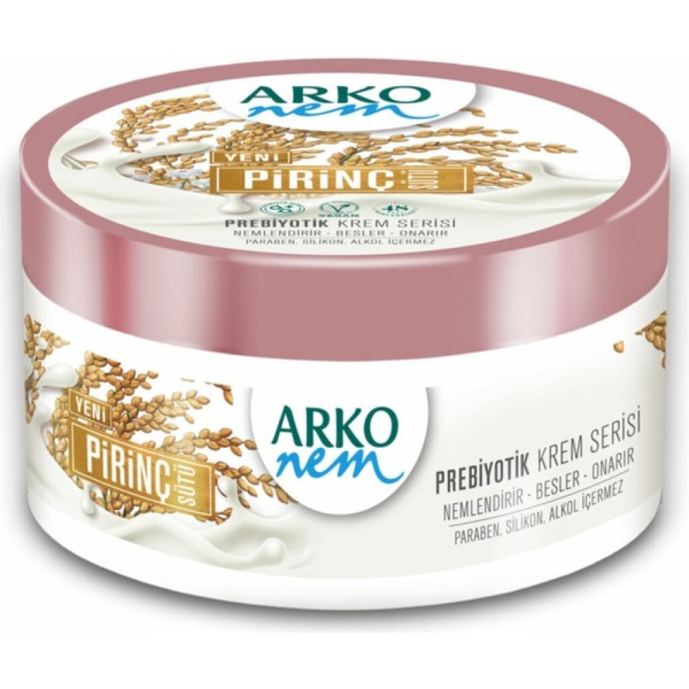 Arko Nem Prebiyotik Krem Serisi Pirinç Sütü 250 ml Nemlendiriciler Fiyatı