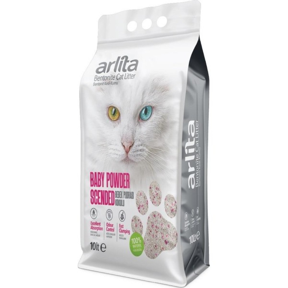 Arlita Baby Powder Scended Bebek Pudrası Kokulu Ince Tane Topaklanan 10 Litre Kedi Kumu Evcil Hayvan Ürünleri Fiyatı