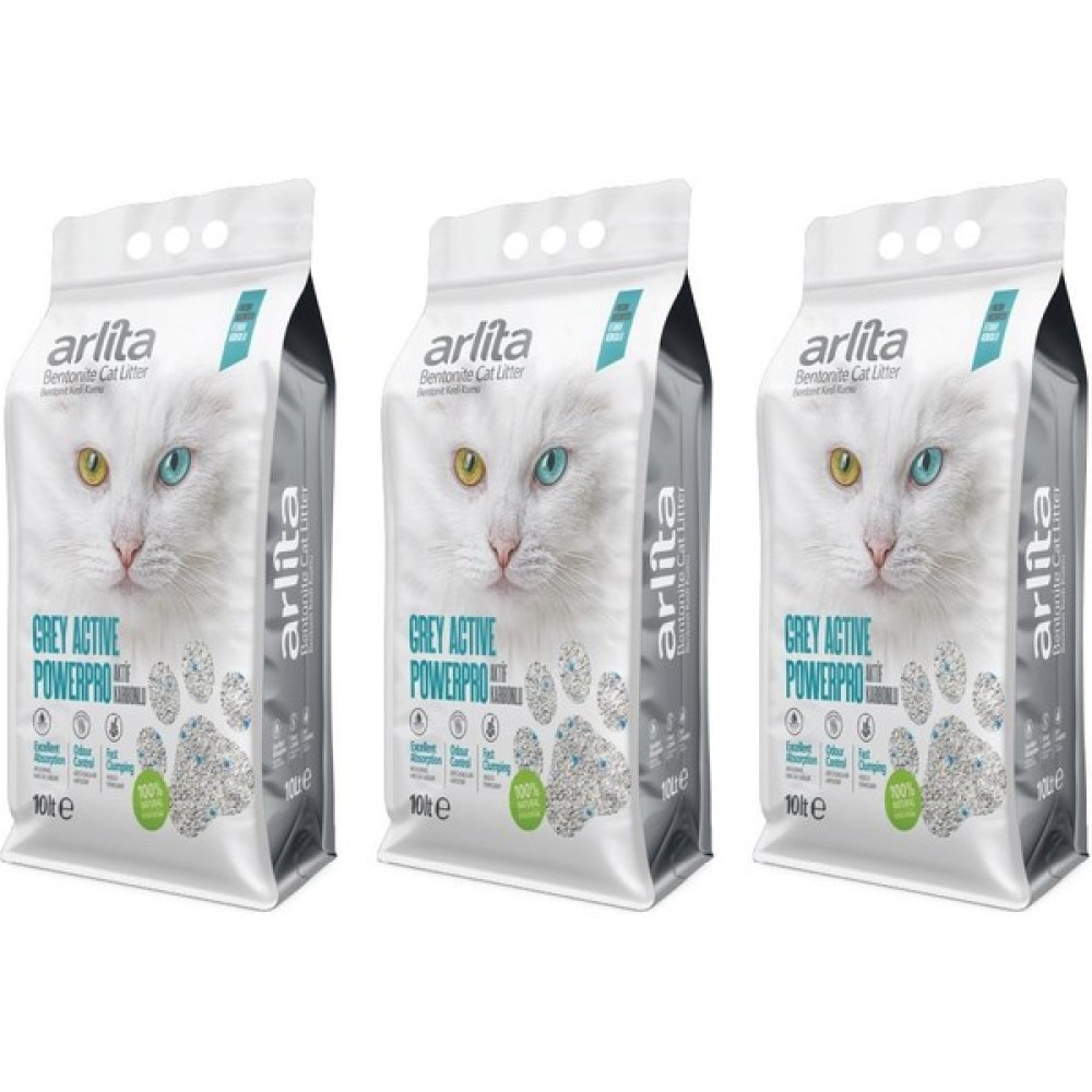 Arlita Grey Actıve Powerpro Aktif Karbonlu Fresh Kokulu Ince Taneli Topaklanan 3X10 L 3 Adet Kedi Kumu Evcil Hayvan Ürünleri Fiyatı