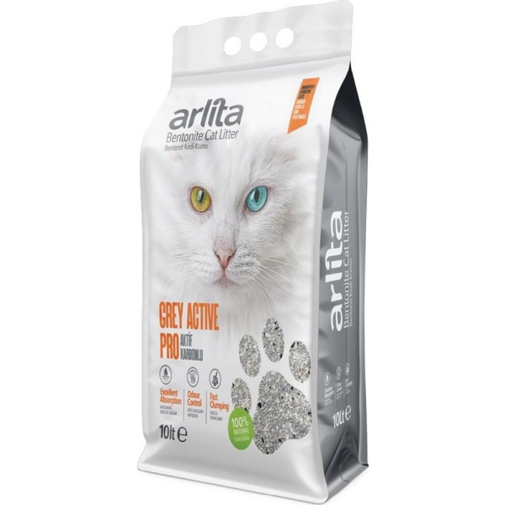 Arlita Grey Actıve Pro Aktif Karbonlu Parfümsüz Ince Tane Topaklanan Koku Hapseden 10 Litre Kedi Kumu Evcil Hayvan Ürünleri Fiyatı