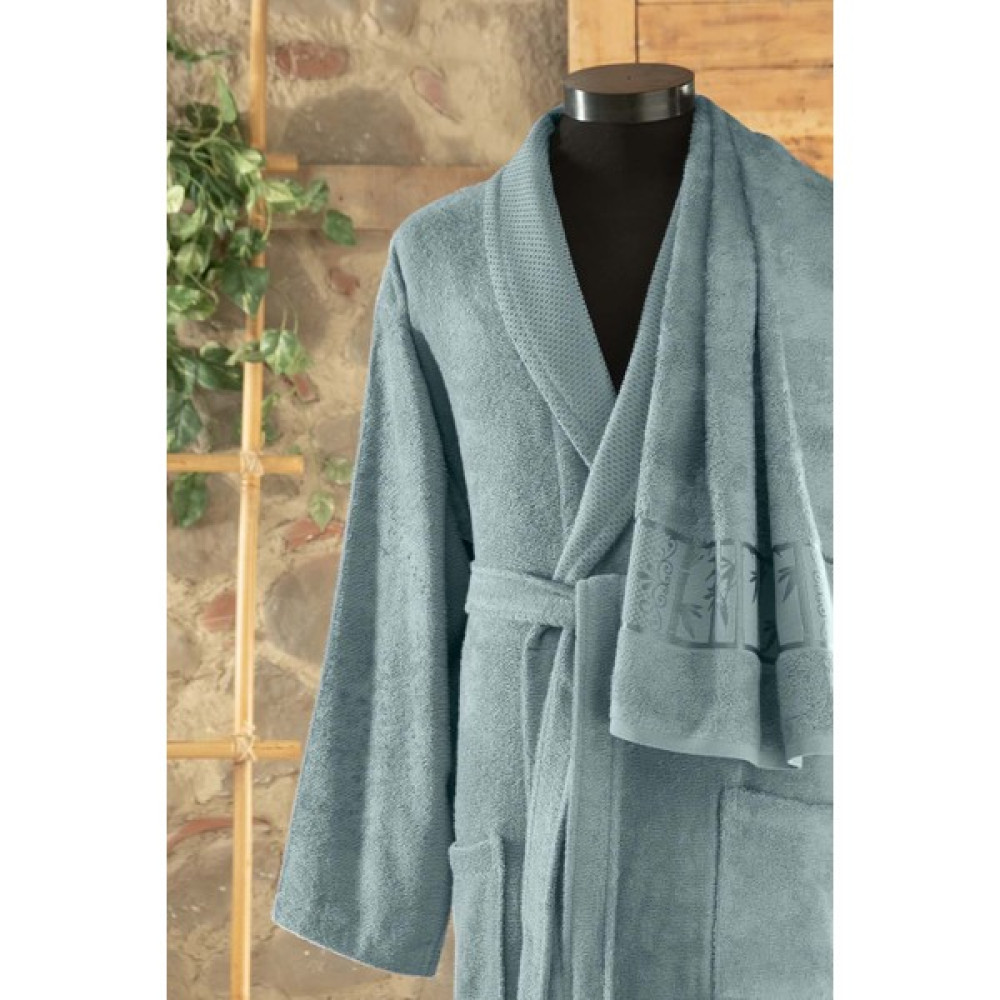 Arliva Home Bambu Bold Jakarlı Havlulu Bornoz Küf Yesılı Xxl - Açık Yeşil - 2XL Bornoz Fiyatı