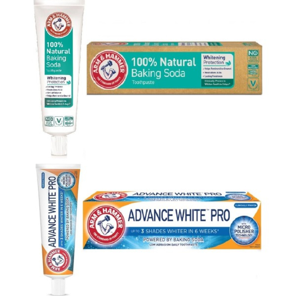 Arm & Hammer 100 Doğal Beyazlık Koruyucu Diş Macunu + Advance Whıte Pro Diş Macunu Diş Macunları Fiyatı
