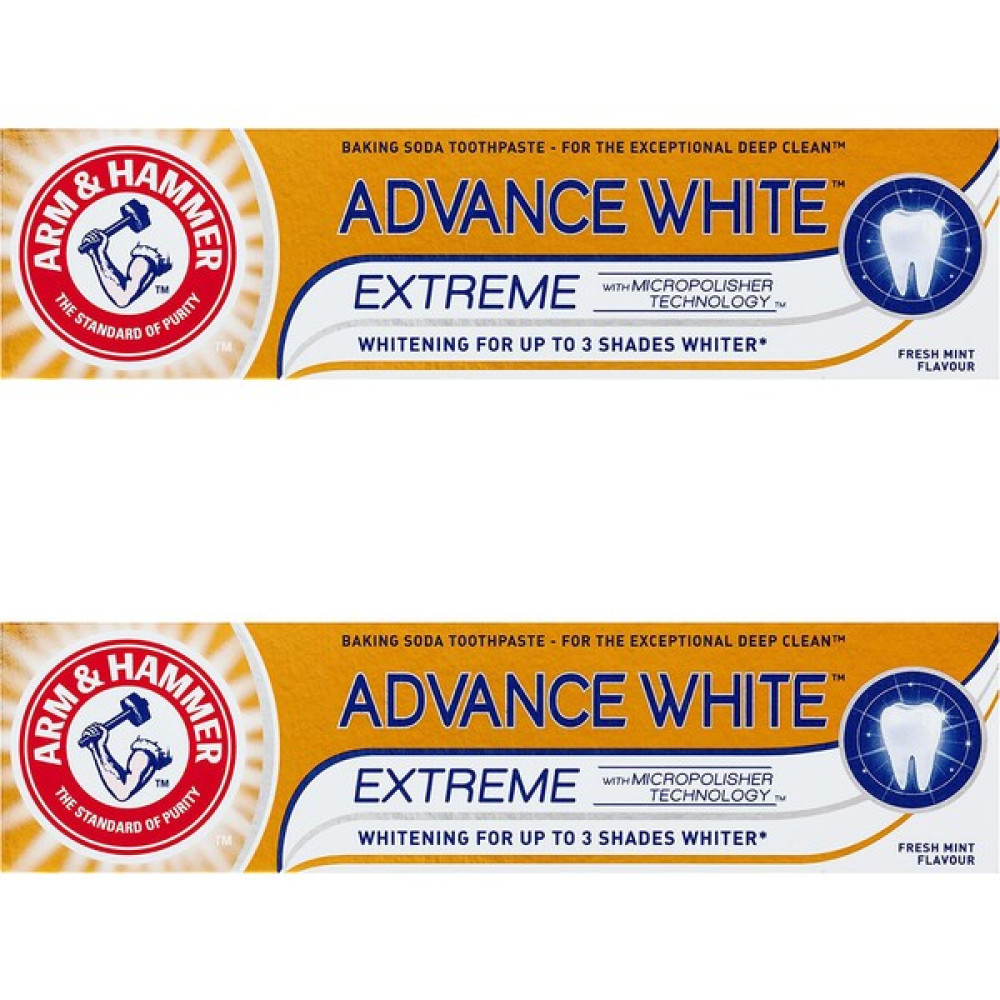 Arm Hammer 2 x 3 Tona Kadar Beyazlatıcı Diş Macunu - Advance White 75 ml Diş Macunları Fiyatı