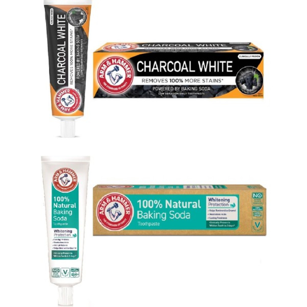 Arm & Hammer Arm & Hammer100 Kömür Beyazlık Diş Macunu + 100 Doğal Beyazlık Koruyucu Diş Macunu Diş Macunları Fiyatı