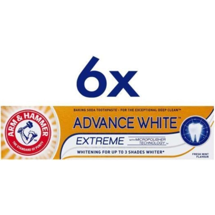 Arm & Hammer Arm&hammer 3 Tona Kadar Beyazlatici Dis Macunu 75ML x 6 Adet Diş Macunları Fiyatı