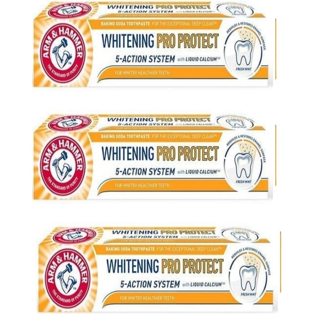 Arm & Hammer Whitening Pro Protect Fresh Mint Diş Macunu 75ML X3 Diş Macunları Fiyatı