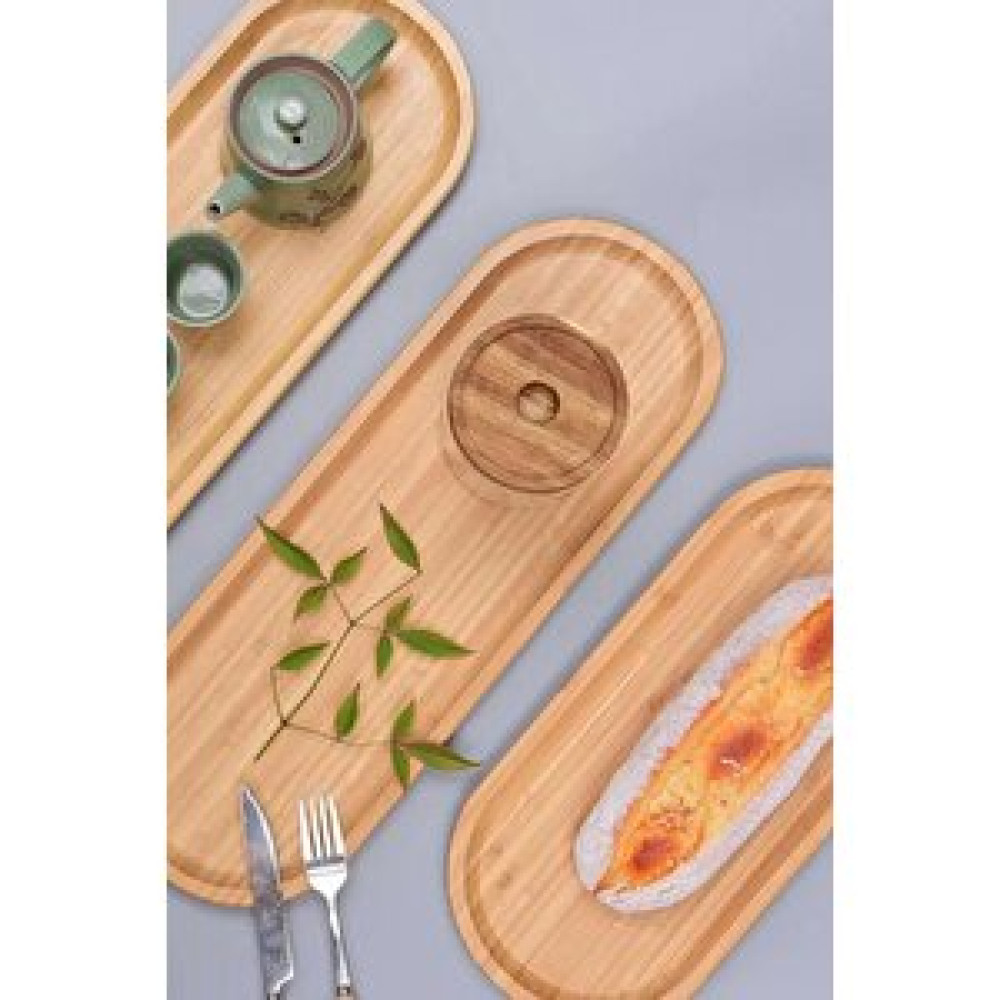 Arma House Bambu  Kahve Ve Dekoratif Sunum Tepsisi 55 Cm Fincan / Bardak / Kahve Takımı Fiyatı