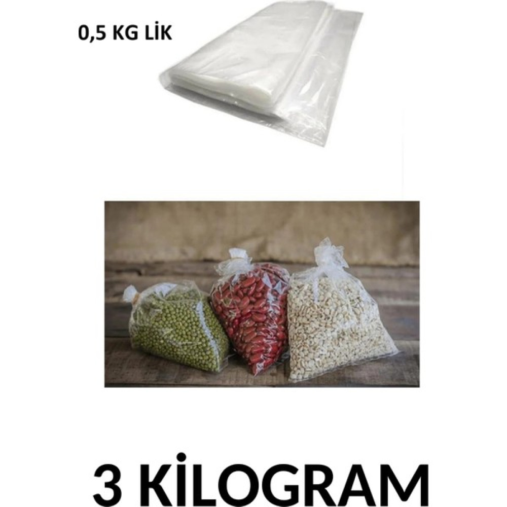 Arma Naksan 0,5 kg Lik Şeffaf Naylon Torba Bakliyat Poşeti 15CM x 30CM- 3 kg Oto Boyaları Fiyatı
