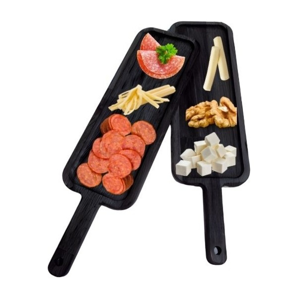 AR&MA WOOD Ahşap 2'li Sunum Tahtası - Steak Sunum - Ahşap Servis Tabağı - Sunum Tabağı - Siyah Oto Boyaları Fiyatı
