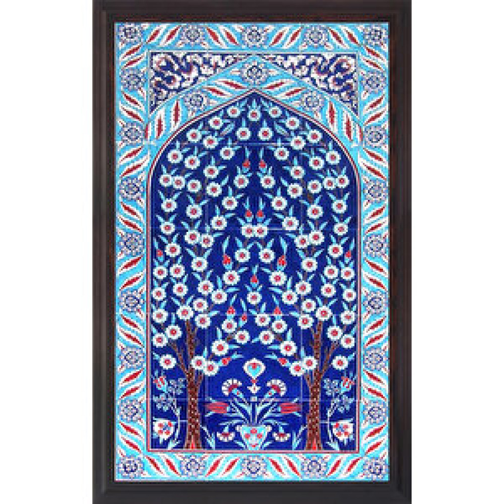Armada Çini 60x100 Cm Ed 622 Kobalt Hayat Ağacı Çini Pano Duvar Panosu Fiyatı