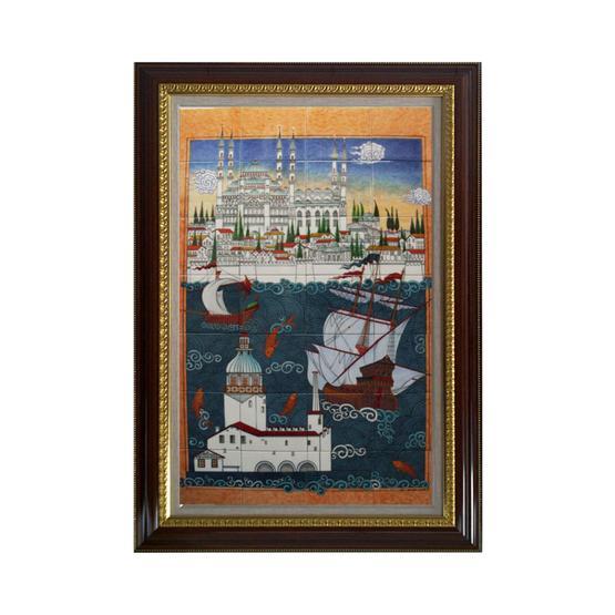 Armada Çini 80X140 cm Ed 683 İstanbul Sahnesi Çini Pano