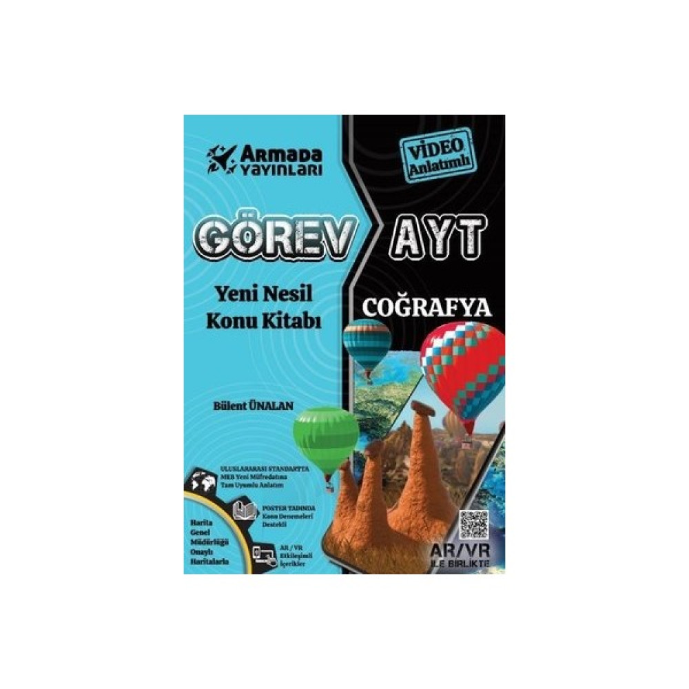 Armada Yayınları 2021 Görev Ayt Coğrafya Yeni Nesil Konu Kitabı Ders Sınav Kitapları Fiyatı