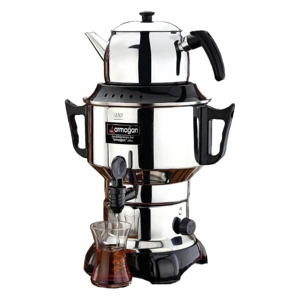 Armağan Çay Semaveri & Çay Makinesi 4,5 Litre 1100 W - Gümüş - Siyah Çay Makineleri Fiyatı