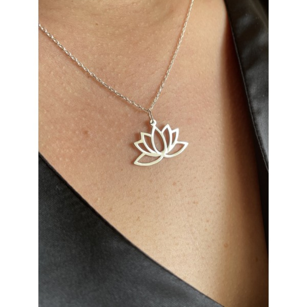 Armeks Gümüş Lotus Çiçeği Kolye -925 Ayar Gümüş Lotus Çiçeği Kolye - Gümüş Lotus Çiçeği Kolye - Lotus Çiçeği Kolye - Çiçek Kolye - Gümüş Kolye - Ka... Gümüş Kolye Fiyatı