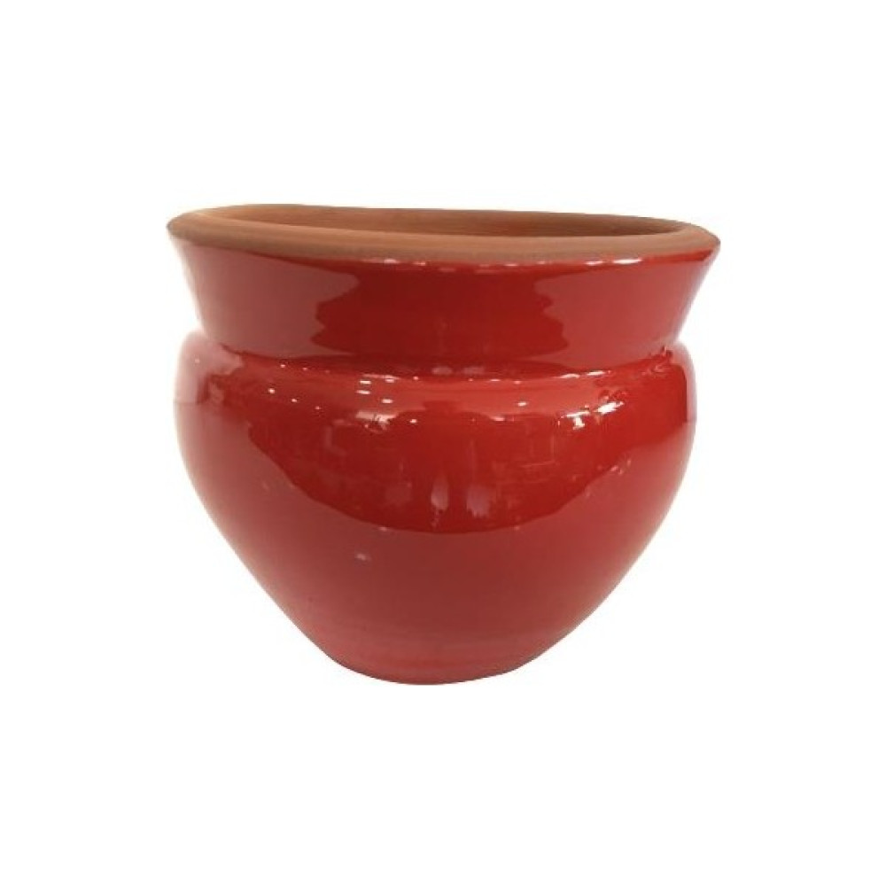 Armenbotanik Kırmızı Renk Sırlı El Yapımı Küçük Boy Toprak Saksı (12*12 Cm) Saksı ve Aksesuarları Fiyatı