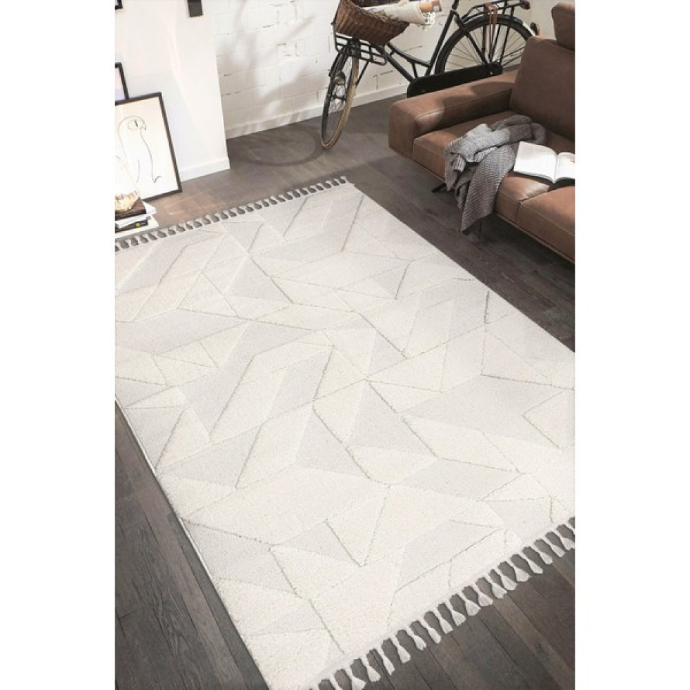 Armida Concept Enjoy Krem Bukleli Yumuşak Peluş Shaggy Halı Salon Oturma Odası Halısı Çocuk Odası Mutfak Halısı 120 x 170 - Açık Krem - 120 x 170 cm Salon Halısı Fiyatı