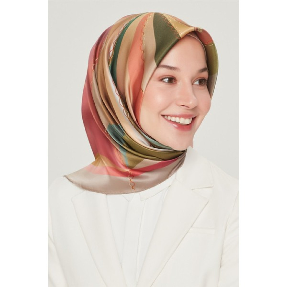 Armine Özel Nostalji Serisi Sura Ipek Eşarp Modelleri 8507DS-05 Eşarp Fiyatı