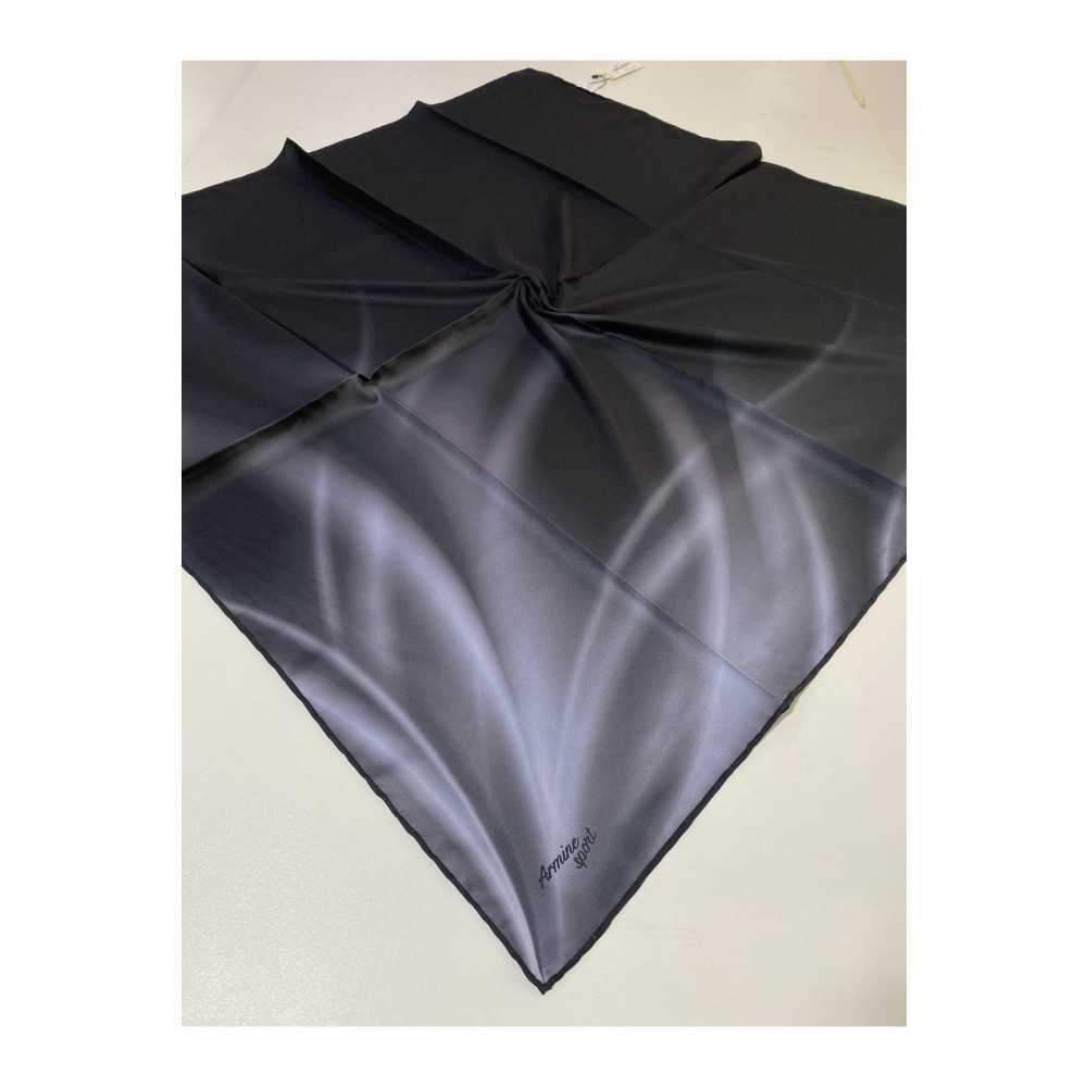 Armine Sport Twill (tivil) Eşarp Degrade Geçişli Siyah Gri 90x90 Beden Eşarp Fiyatı