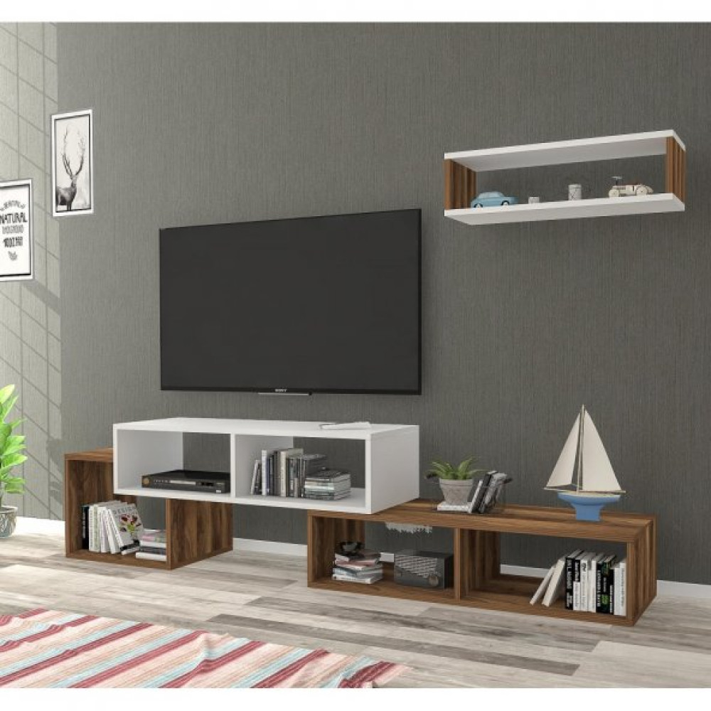 Armonia Tv Unitesi Tesbih Cevizi Tv Ünitesi / Sehpası Fiyatı