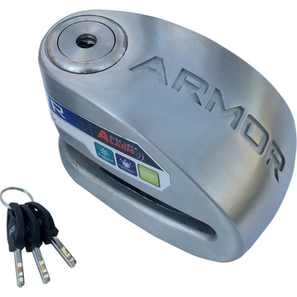 Armor 614MVA Paslanmaz Çeli̇k Alarmli Di̇sk Ki̇li̇di̇ Motorsiklet Kilidi & Alarmı Fiyatı