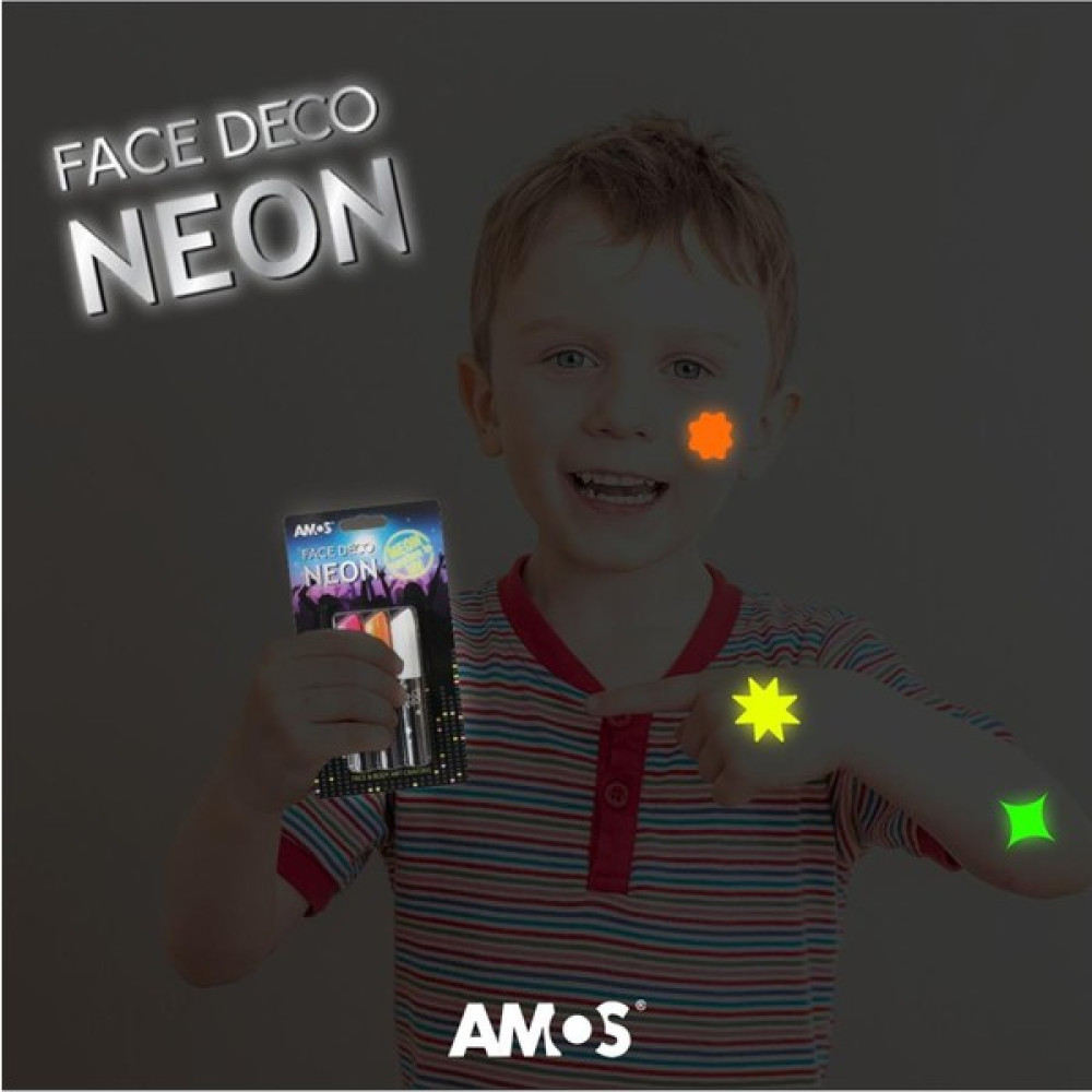 Armos Neon Gece Parlayan Yüz Boyası - 3lü Set Yüz & Parmak Boyası Fiyatı
