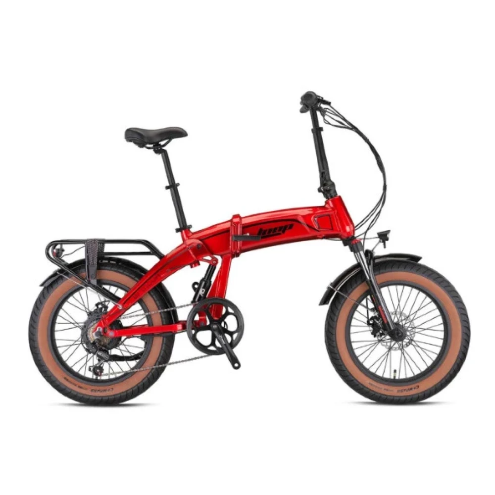 Armour - 20" - Katlanir (Fat Bike) - 7 Vites - Elektrikli - Elektrik Kirmizi-Siyah Elektrikli Bisikletler Fiyatı