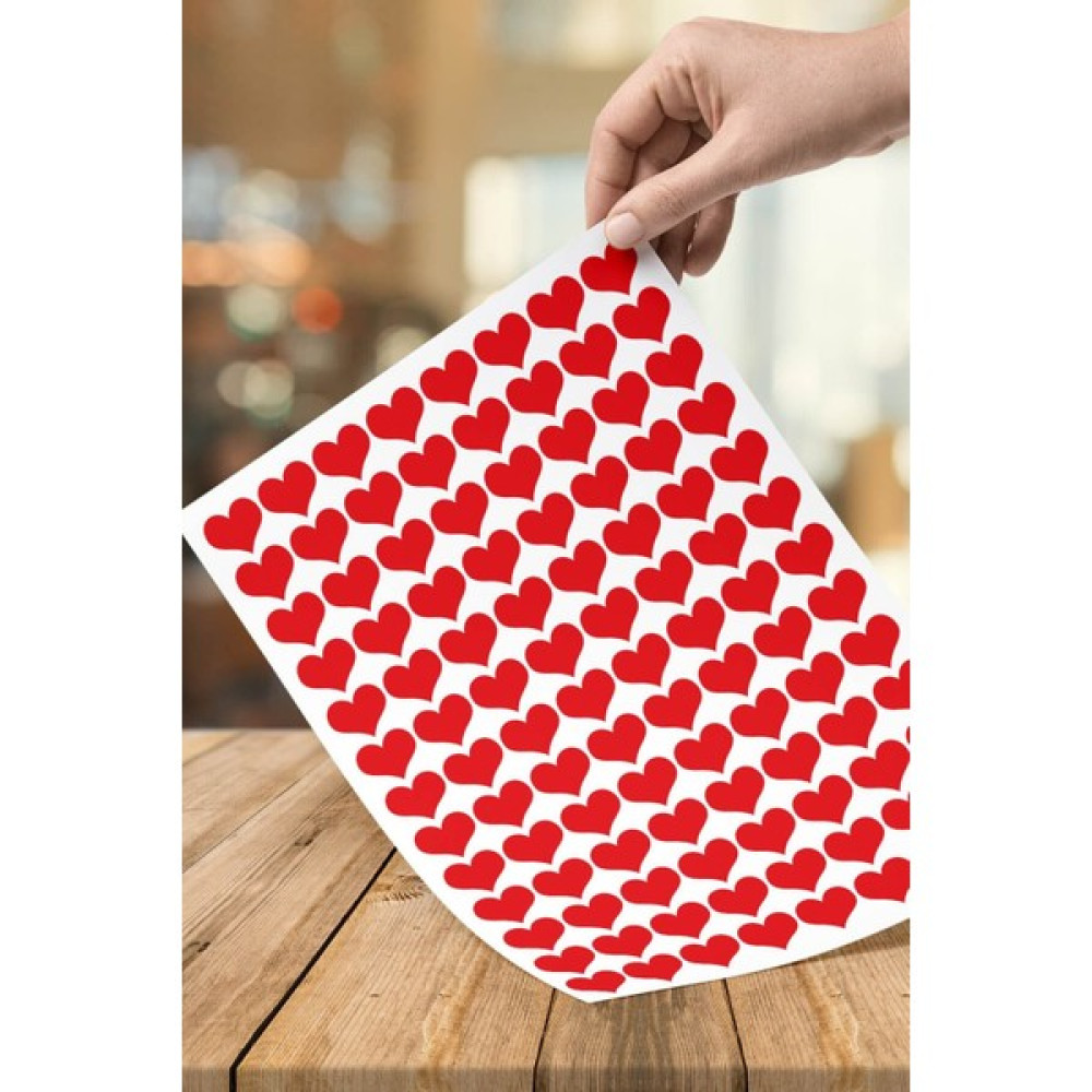 Armut Reklam 220 Adet 2 cm Yapışkanlı Kalp Şekilli Kırmızı Sticker Etiket Paketleme Parti Hediyeleri Oto Boyaları Fiyatı