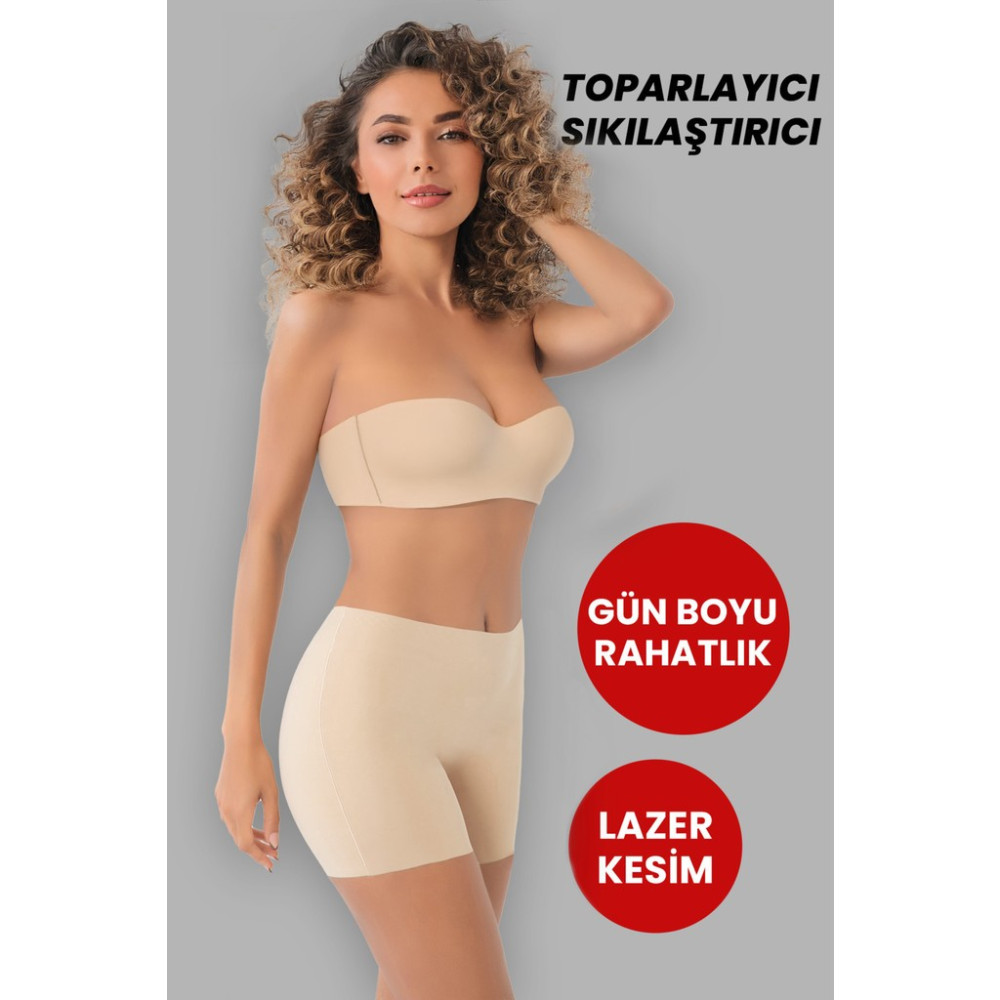 Arnee Dikişsiz Toparlayıcı Şekillendirici Iz Yapmaz Lazer Kesim Anti Selülit Kadın Boxer Korse Bayan Korse Fiyatı