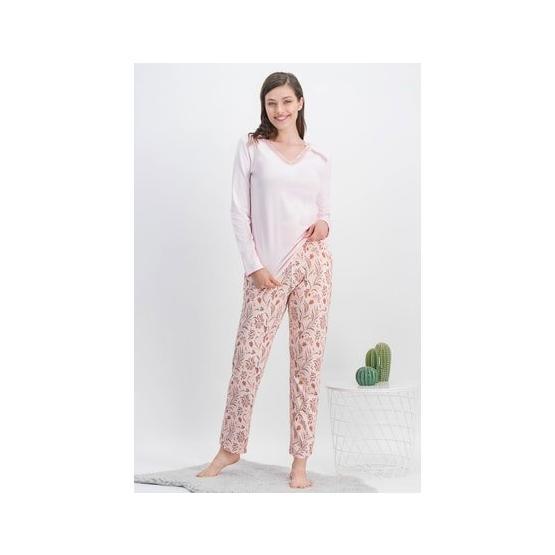 Arnetta Vintage Flowers Açık Pembe Kadın Pijama Takımı