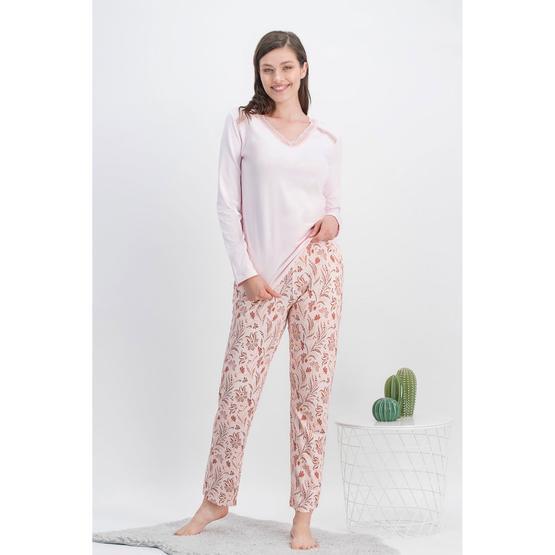 Arnetta Vintage Flowers Açık Pembe Kadın Pijama Takımı