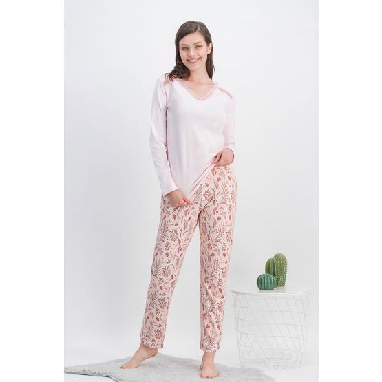Arnetta Vintage Flowers Açık Pembe Kadın Pijama Takımı