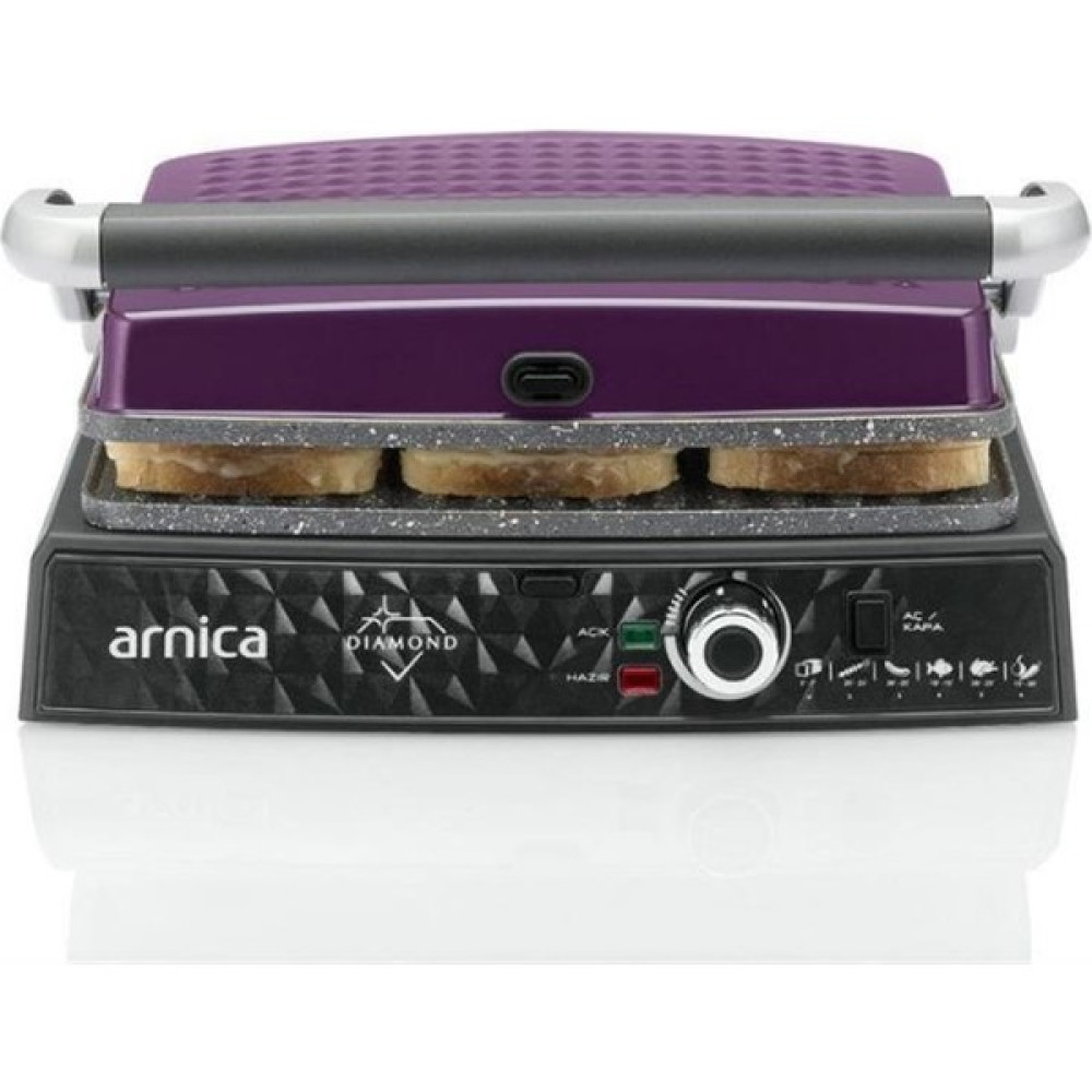 ARNICA GH26253 Dıamond Tost Makinesi Mor Tost Makineleri Fiyatı
