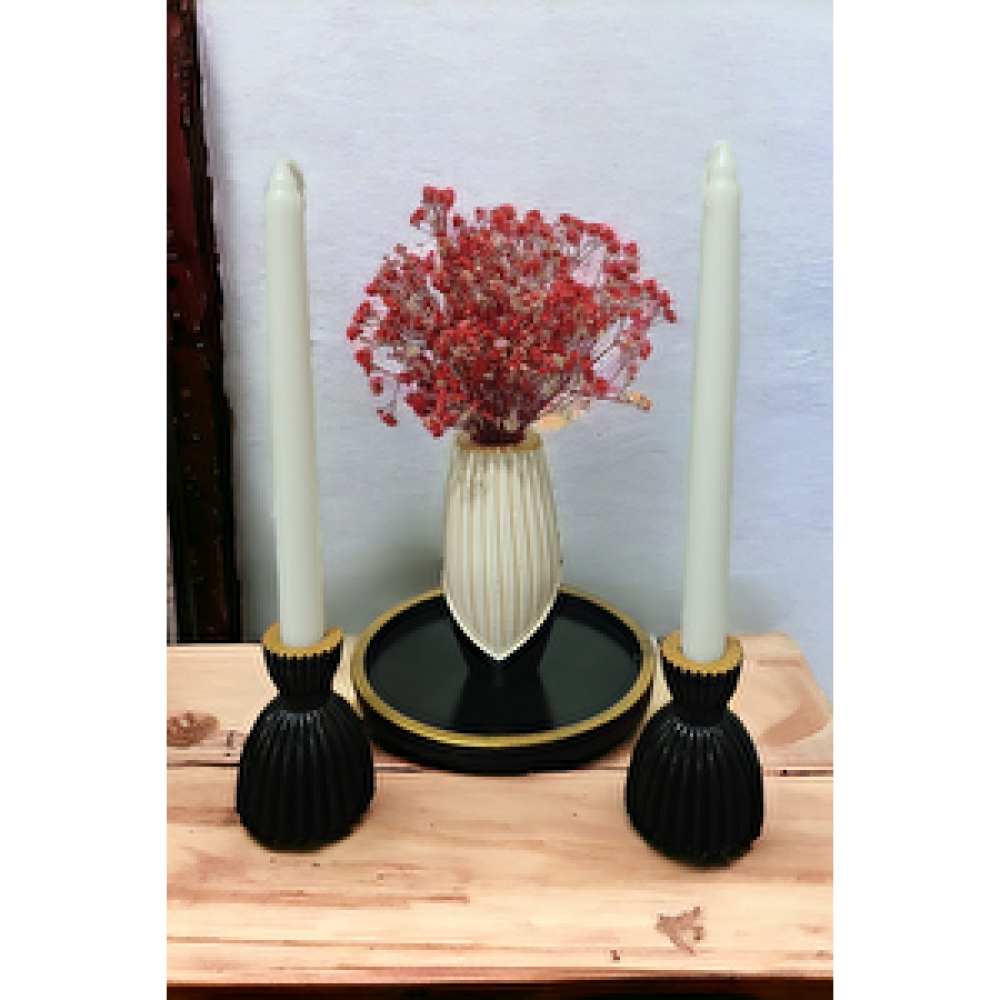 Arnis Design Şamdan Ve Vazo Seti̇ Biblo Fiyatı