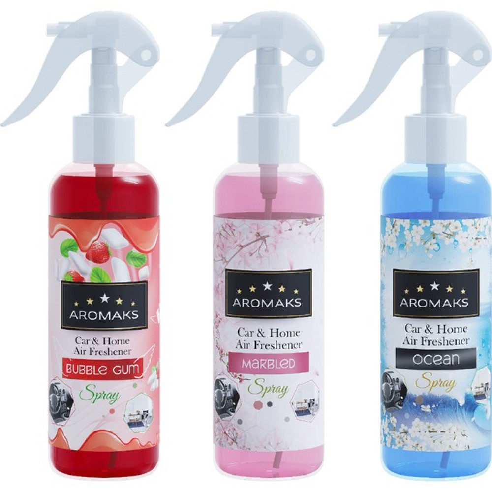 Aromaks 3 Adet 250 ml Hava Ferahlaştırıcı - Oto Kokusu, Oda Kokusu - Karışık-2 Oto Kokuları Fiyatı