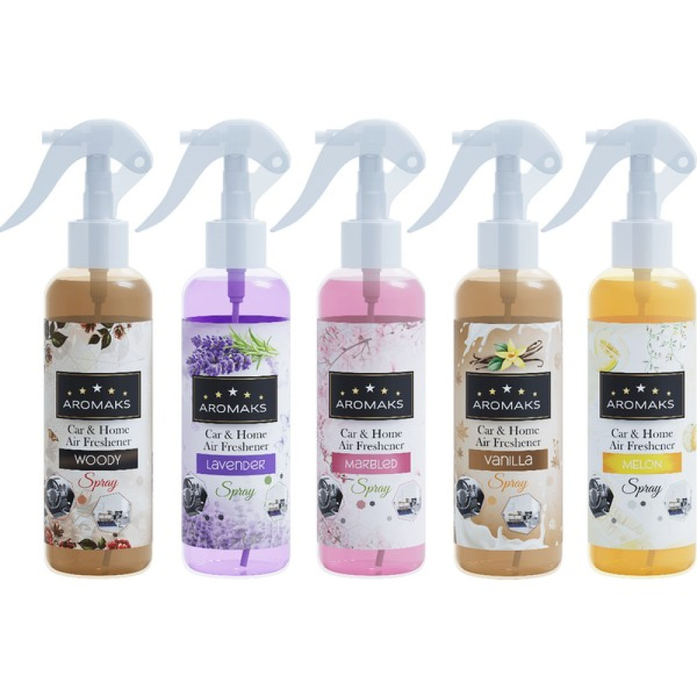 Aromaks 5 Adet 250 ml Hava Ferahlaştırıcı - Oto Kokusu, Oda Kokusu - Karışık-2 Oto Kokuları Fiyatı