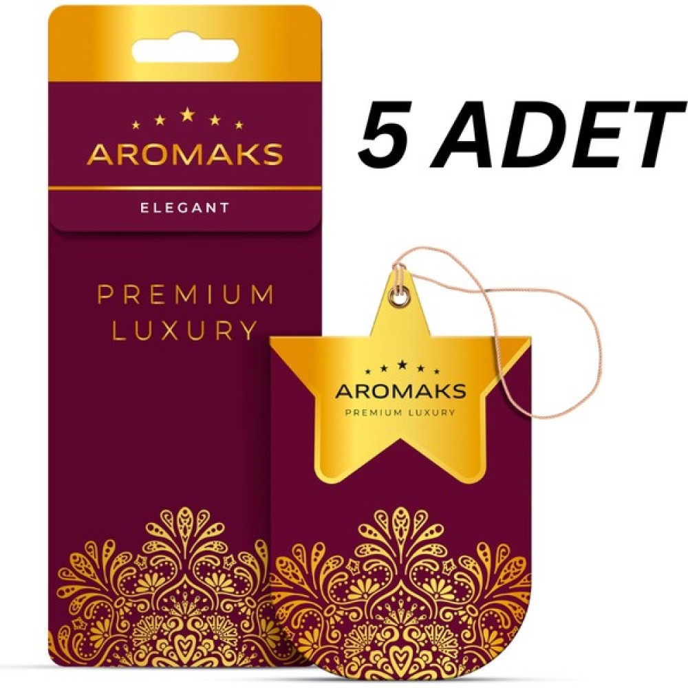 Aromaks 5 Adet Premium Luxury Oto Koku, Araç Kokusu, Oto Kağıt Kokusu – Elegant Oto Kokuları Fiyatı