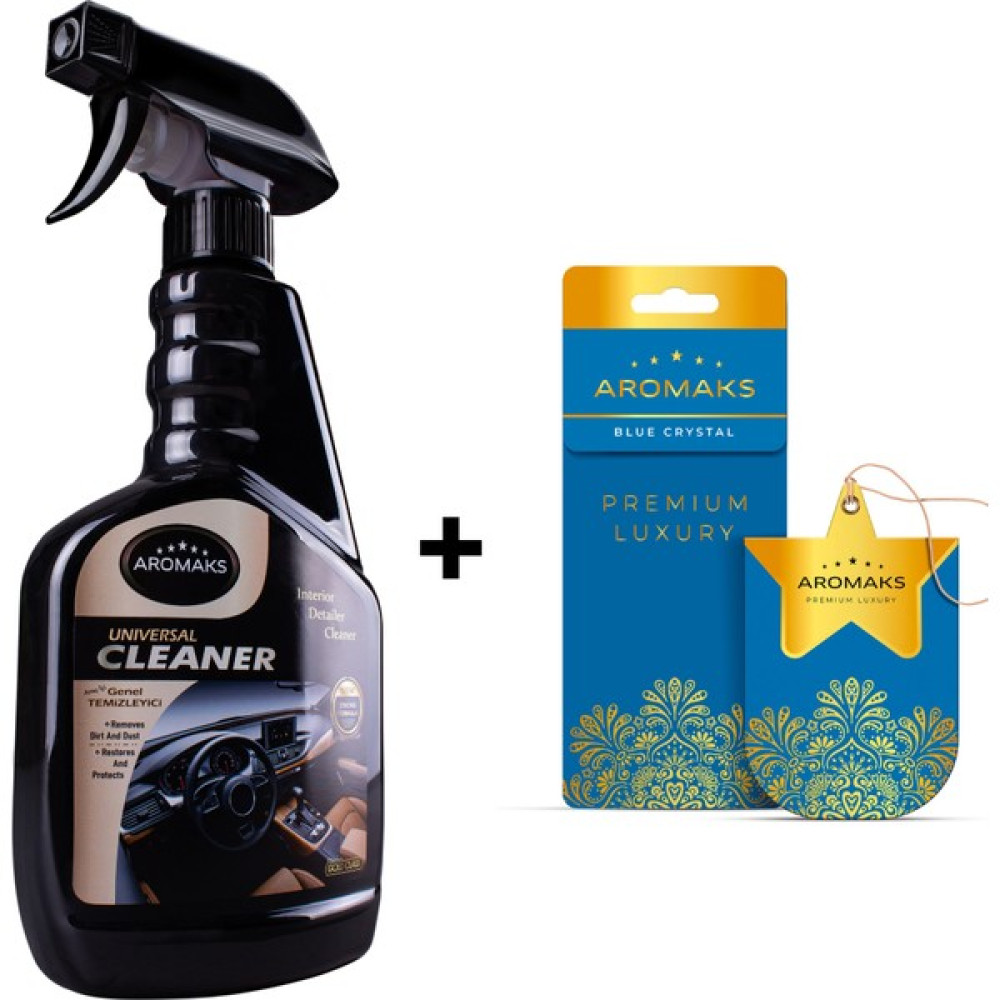 Aromaks Araç Içi Genel Temizleyici 500 ml + Premium Oto Kağıt Kokusu Oto Kokuları Fiyatı