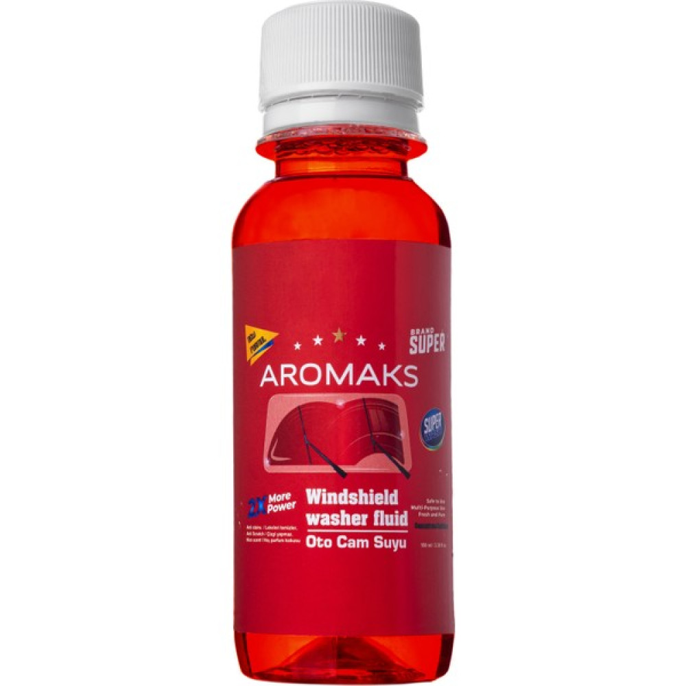Aromaks Konsantre Oto Cam Suyu 100 ml - Kırmızı Oto Kışlık Bakım Ürünleri Fiyatı