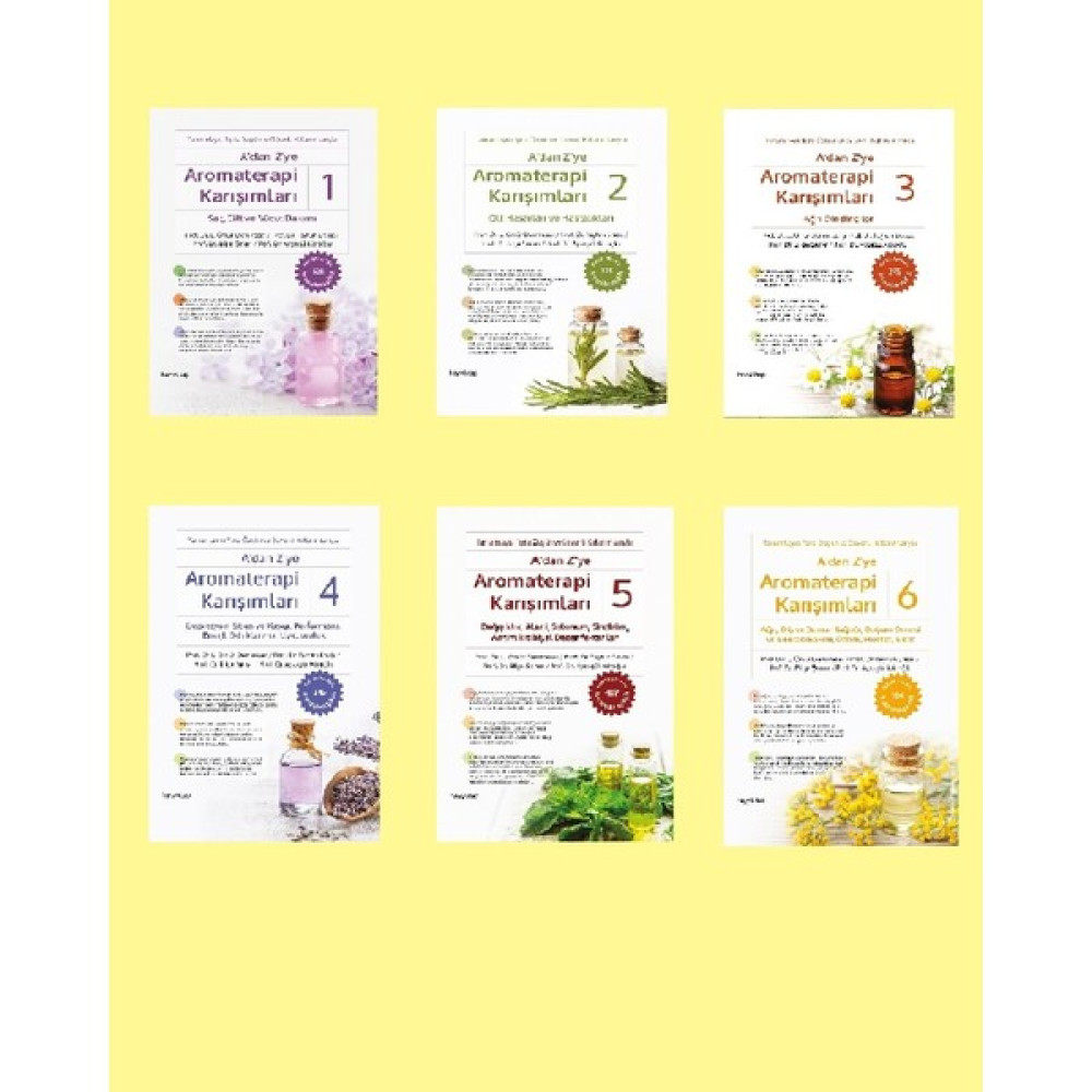 Aromaterapi Karışımlar 1 - 2 - 3 - 4 - 5 - 6 Set Sağlık Beslenme Kitapları Fiyatı