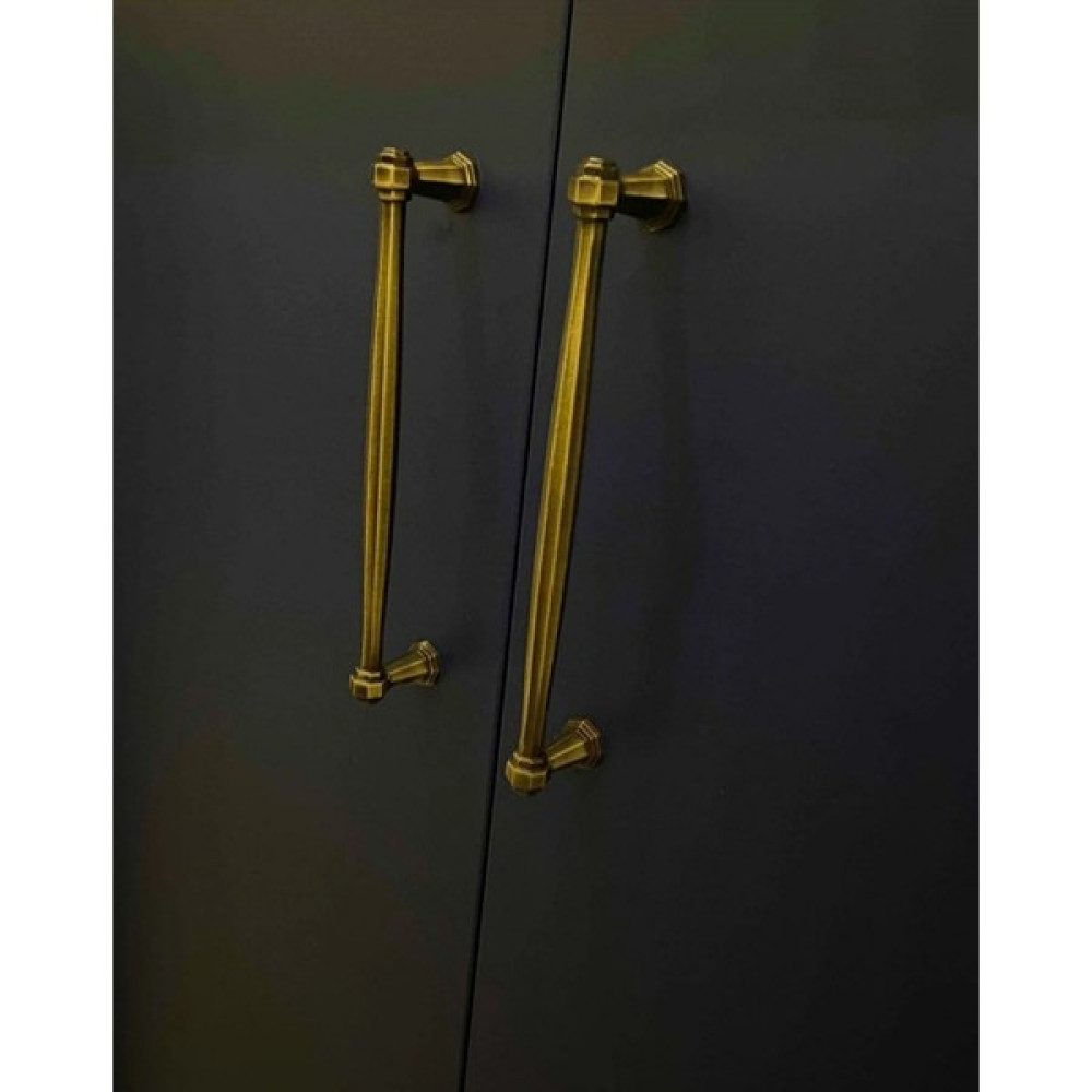 Aron 2 Adet Sütun Kulp Tv Ünite Komidin Şifonyer Konsol Mutfak Dolap Kapak Kulpu 128 mm - 160 mm - 224 mm - 224MM - Antik Sarı Nalburiye & Hırdavat Fiyatı