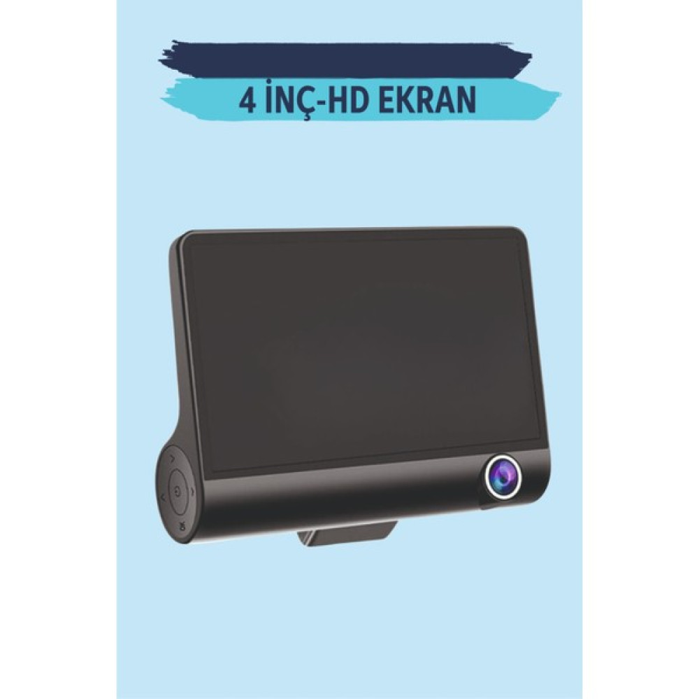 Aron Girişim AG-006 4'' 1080P Uyumlu Araç Içi 3 Kameralı Gece Görüşlü. Yol Kayıt Kamerası. - Siyah Oto Görüntü Sistemleri Fiyatı