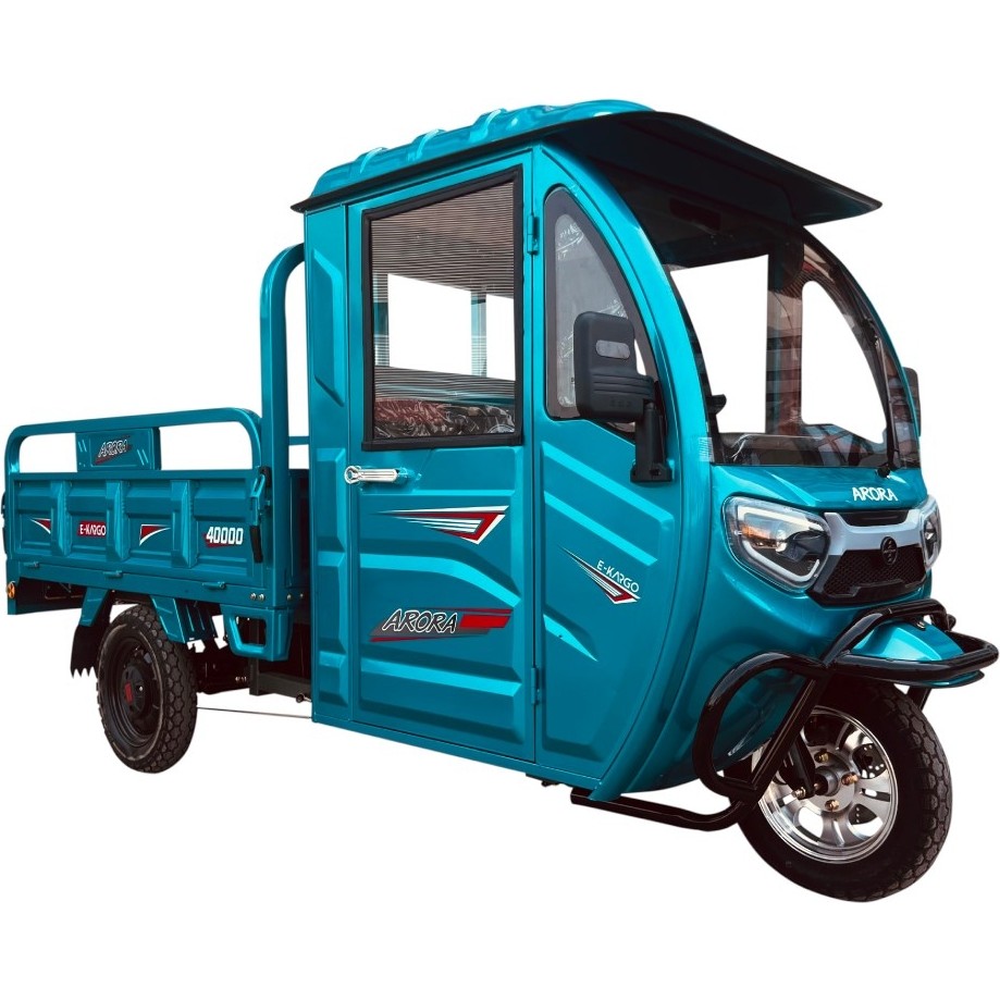 Arora E-Kargo 3 Tekerli Kapalı Kabinli Kasalı Elektrikli Motosiklet Mavi Diğer Fiyatı