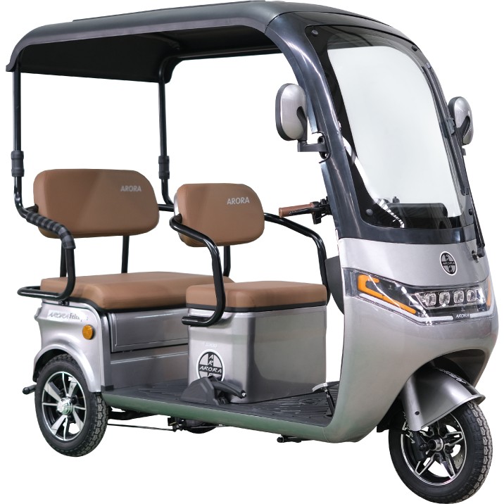 Arora Felix Pro Elektrikli 3 Tekerlekli Moped Geniş Koltuk - Gri Koltuk Fiyatı